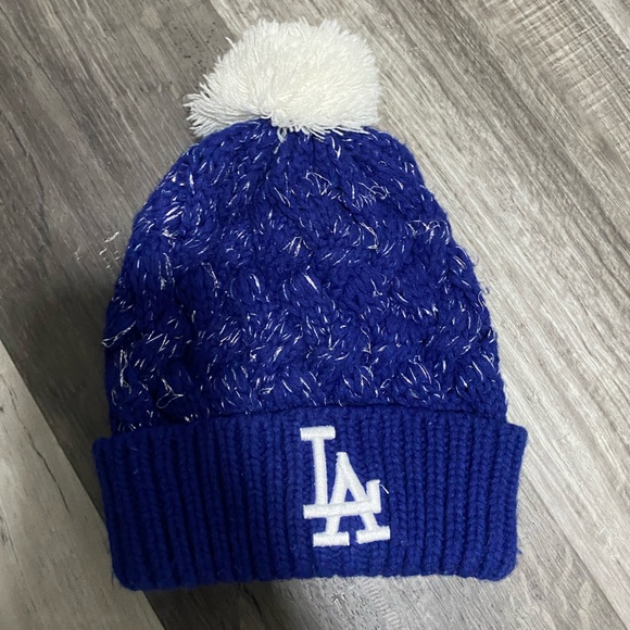 Los Angeles Dodgers Kids Blue Cuff Knit Hat Beanie - Picture 2 of 6